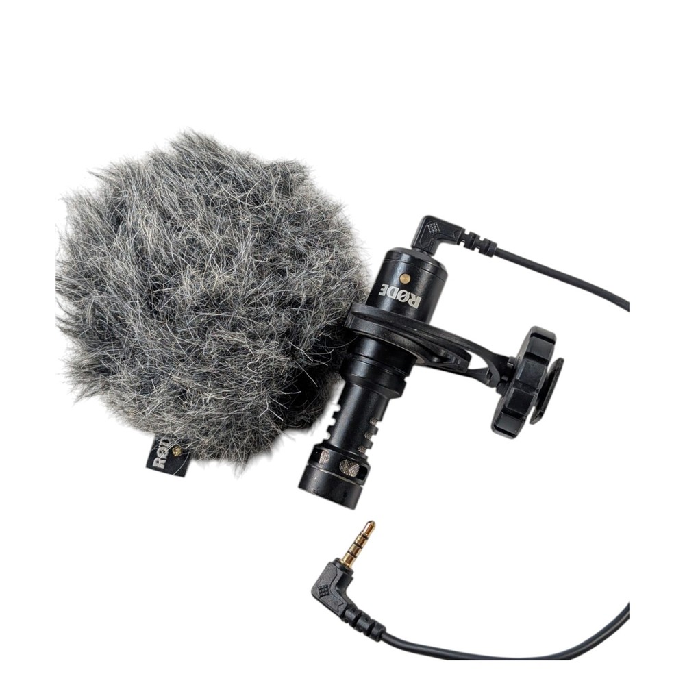 Rode VideoMicro UltraCompact Camera-mount Microphone W/ Furry Windshield