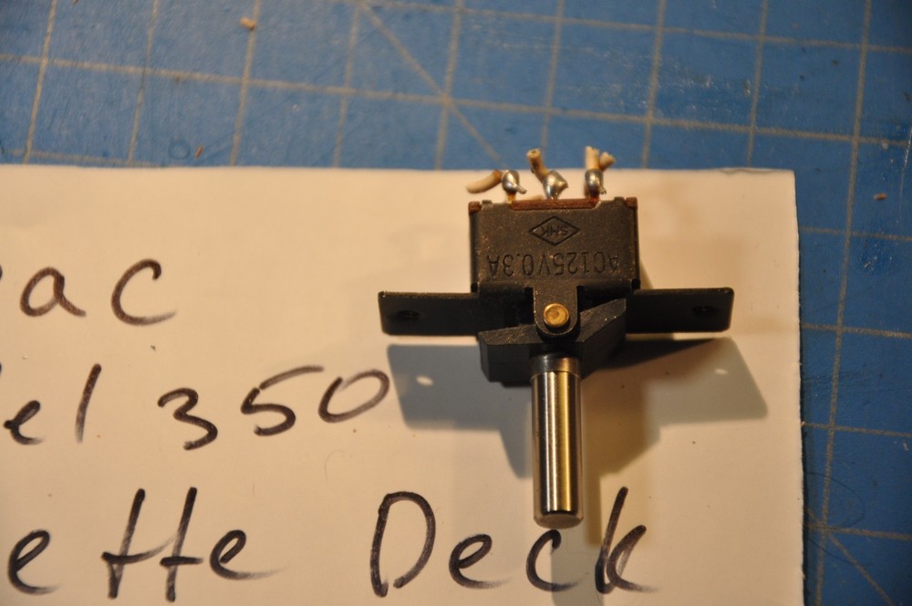 TEAC Model 350 Cassette Deck Replacement Parts Input Switch # AC125V 0.3A