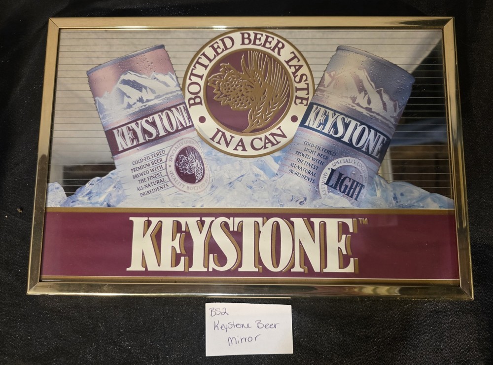 Vintage Keystone Beer Mirror 15 X 10