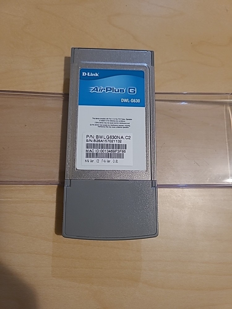 D-Link AirPlus G DWL-G630 Wireless G Notebook Adapter