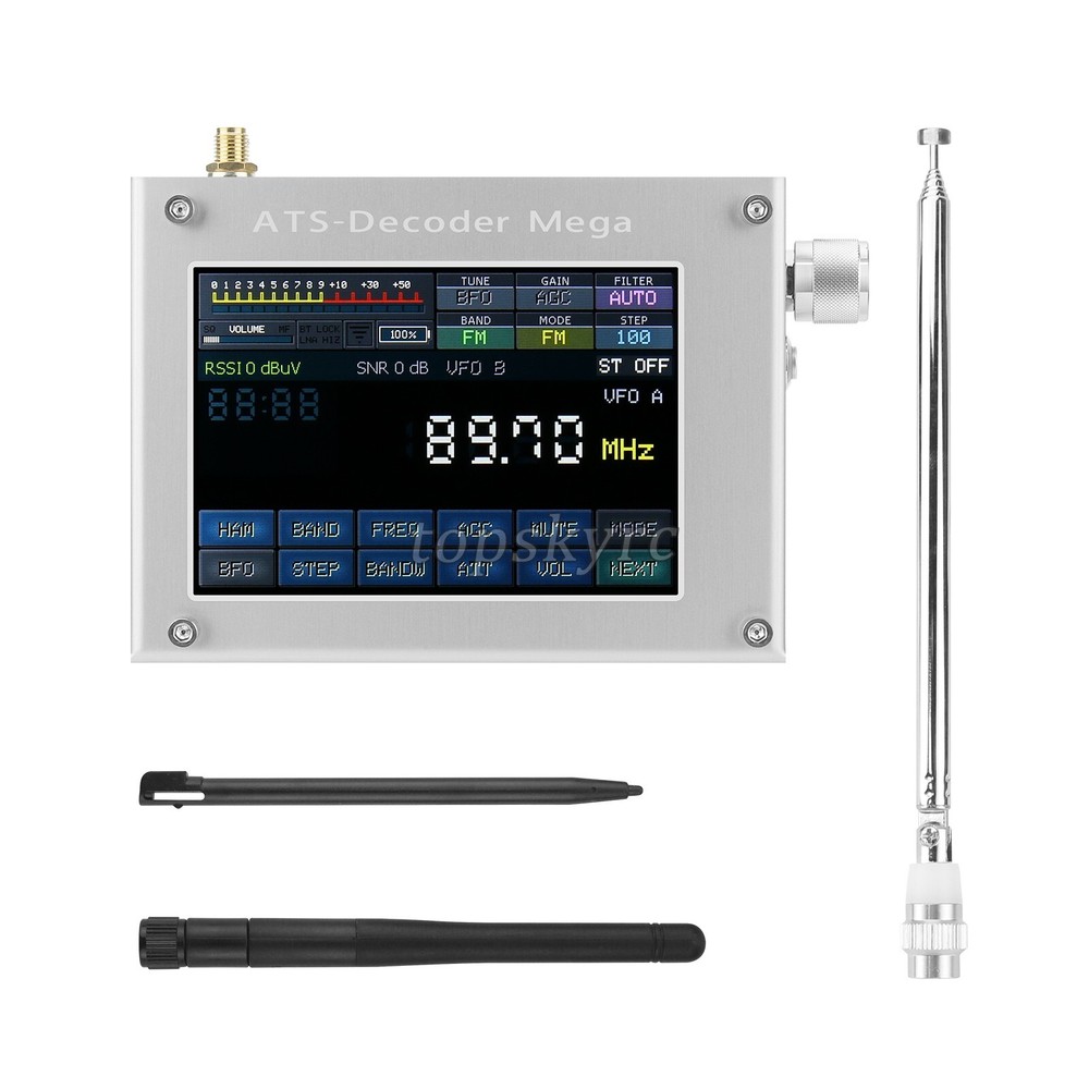 HAMGEEK ATS-Decoder Mega SDR Radio AM FM SYNC SSB CW DIGI Receiver Upgraded tp1