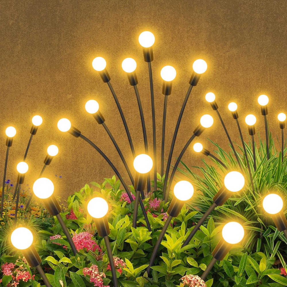 Solar Garden Lights 8 LED, 2 Pack