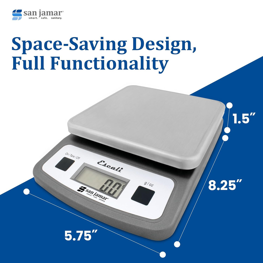 SCDG2LP Low-Profile Digital Food/Kitchen Scale, 2Lb Capacity