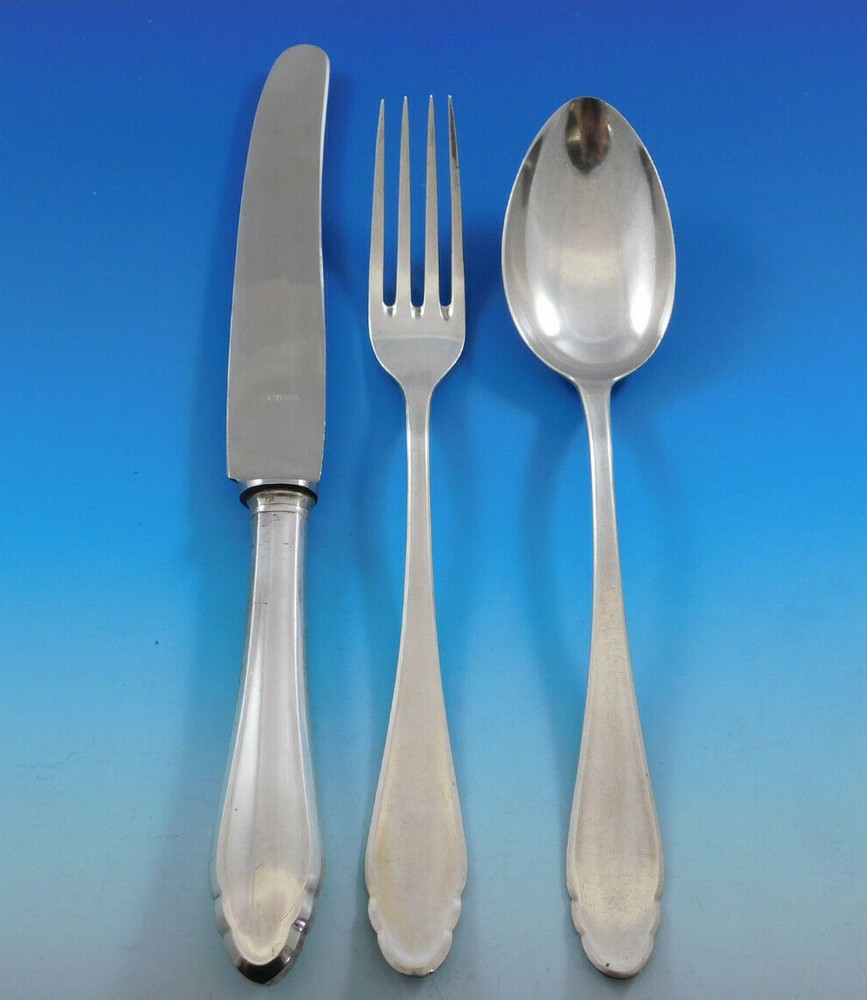 George Roth & Co. Germany 800 Silver Flatware Service Set 17 pieces