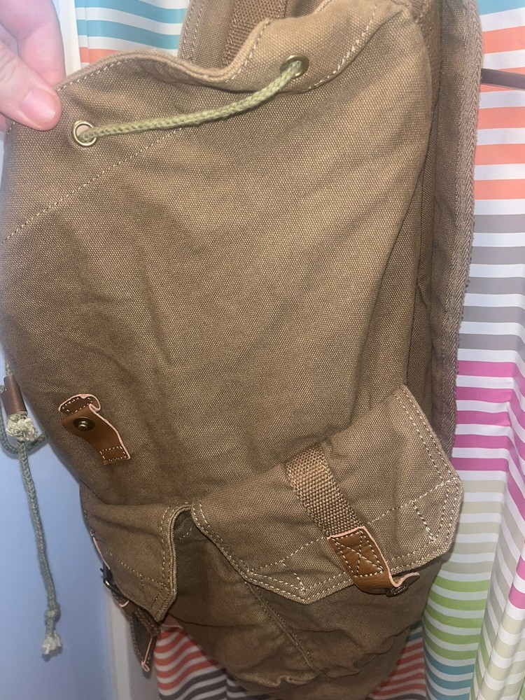 Gootium Thick Canvas Cinch Rucksack Backpack