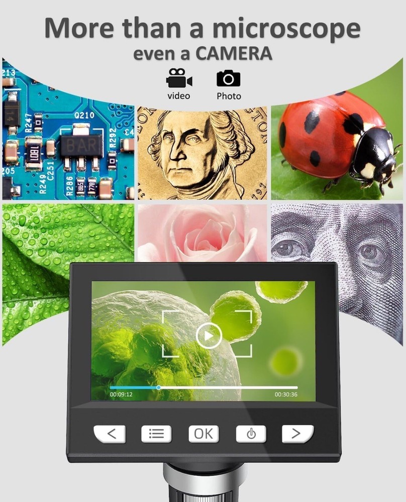 AOPICK 4.3 Inch LCD Digital Microscope