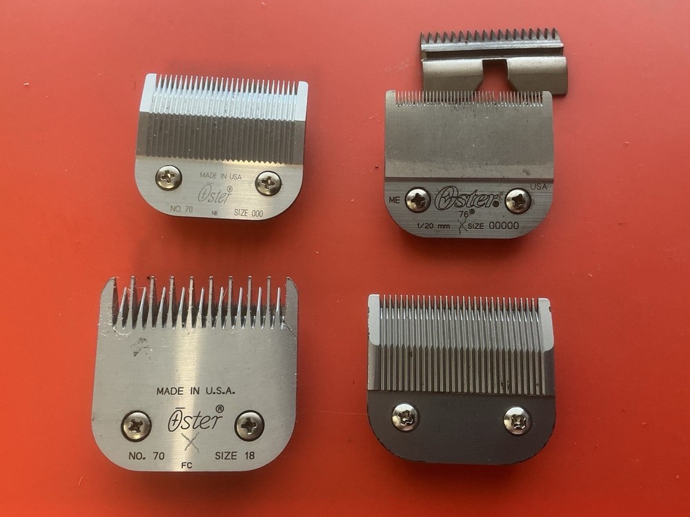 4x Oster 76 BLADES USED