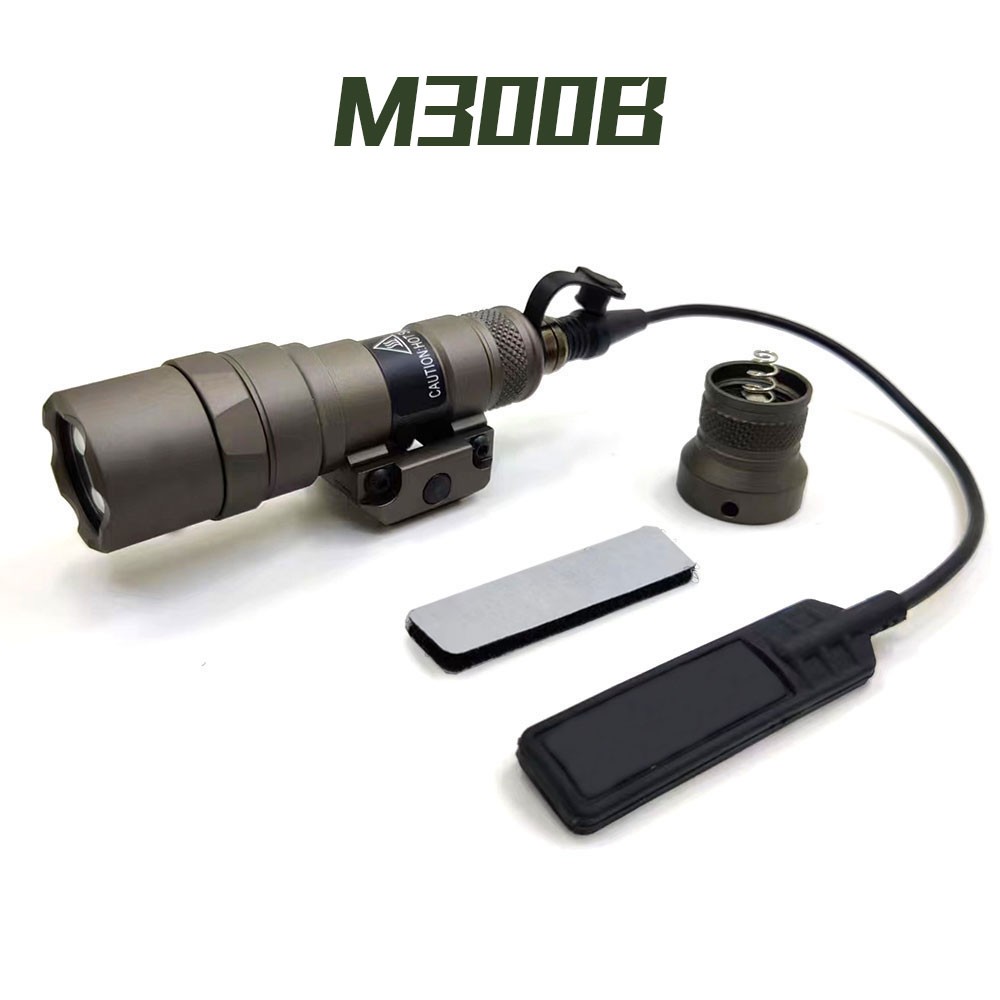 M300B LED White Light Flashlight with Switch & Tail cap - Constant / Momentary