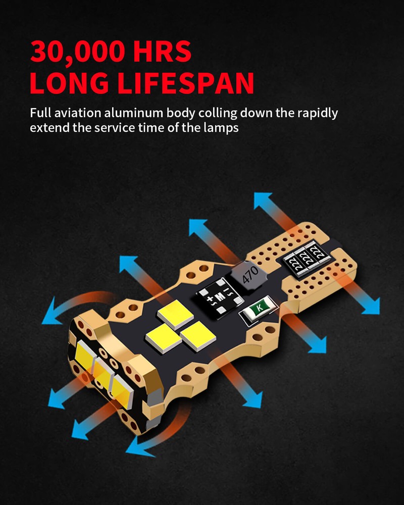 LASFIT LED Reverse Backup Light Bulb 912 921 for Chevy Silverado 1500 2014-2025