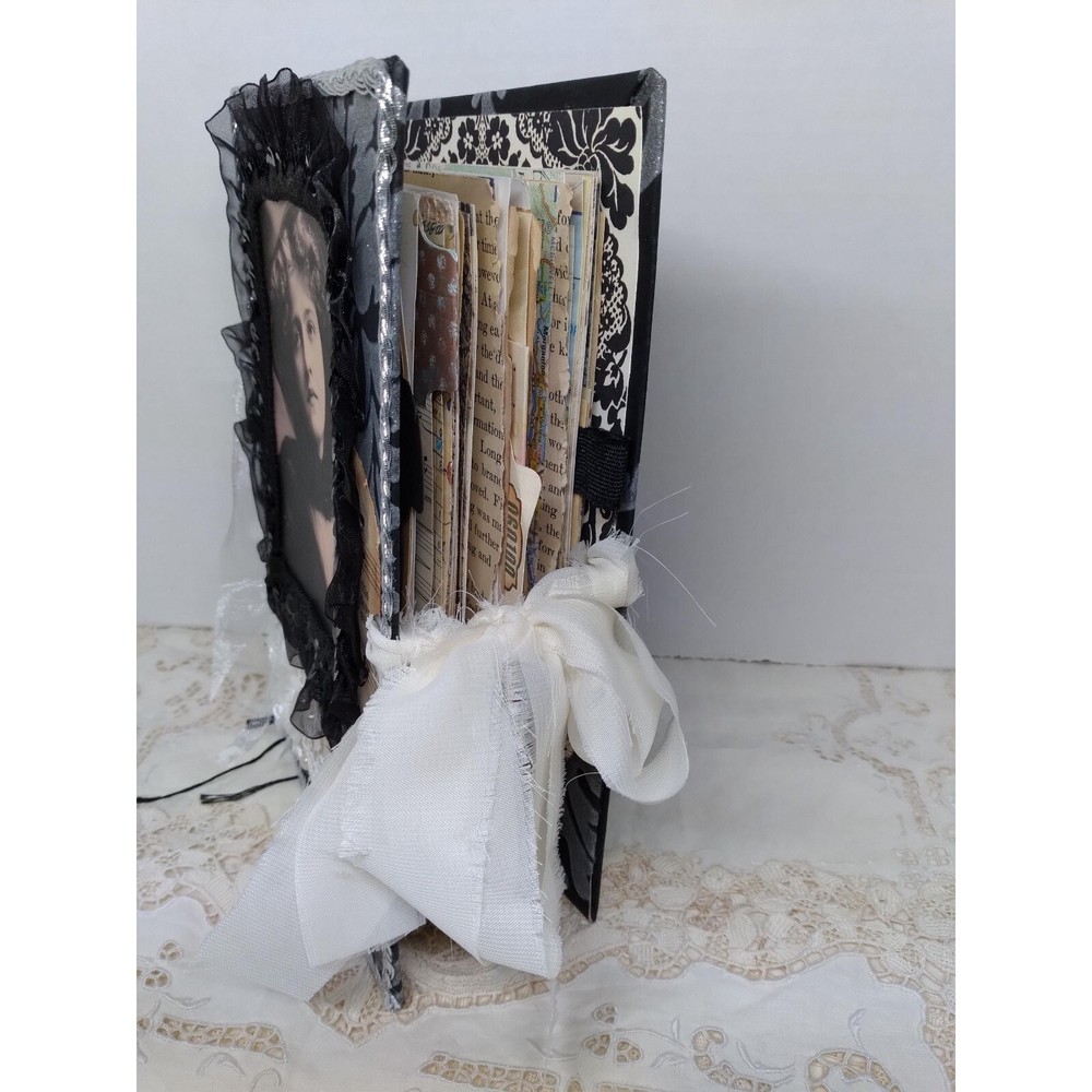 Old World Victorian Handmade Junk Journal Ephemera Interactive Keepsake Dangle