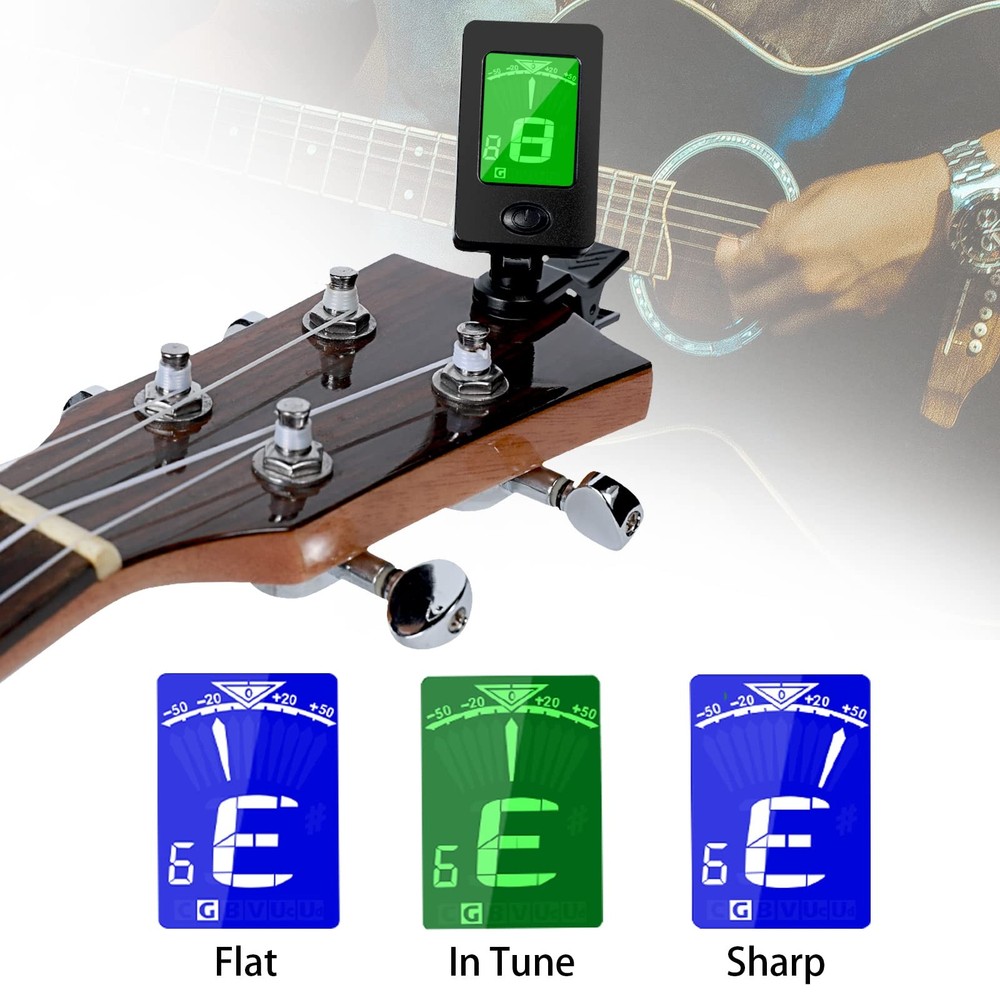 Guitar Tuner, Accessories with Picks, Capo, Capo Black