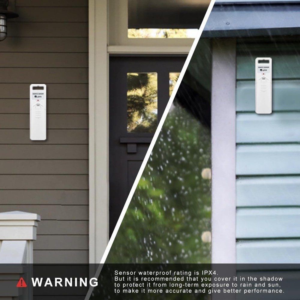 Elegant Wireless Weather Station with 330ft Range & Adjustable Backlight, White
