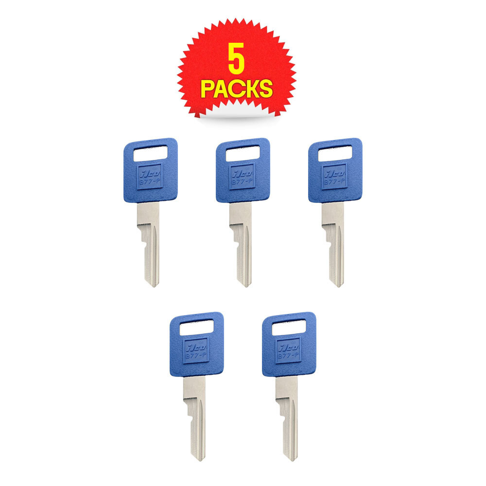B77-PCBLU, B77-P, P1098EV-P Blue plastic head Key Blank