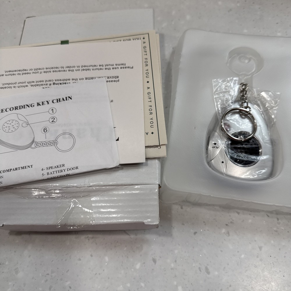 Voice Recording Keychain Device