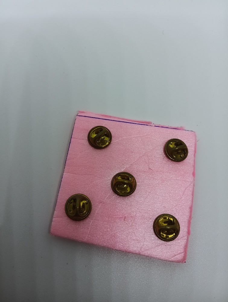 Vintage 5 PANDA Pinback Lapel Buttons Set