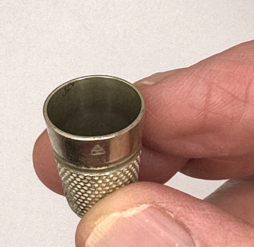 2 Vintage Sterling Silver Thimbles