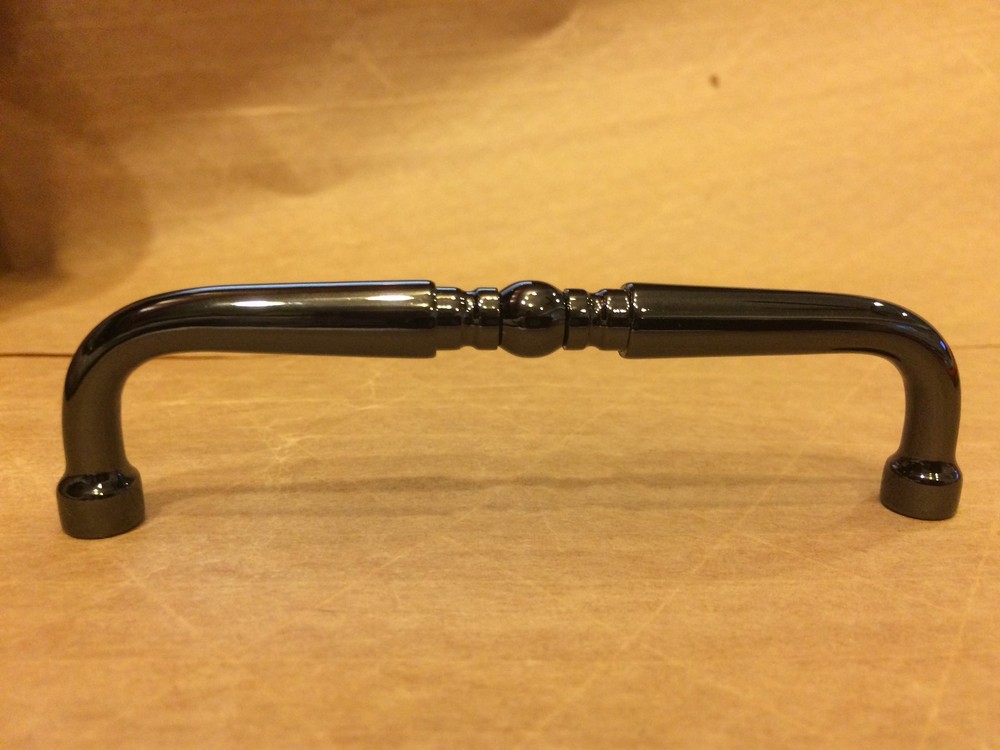 Amerock BP1452-BNB Handle Pull Allison Value Hardware Solid Brass Black Nickel