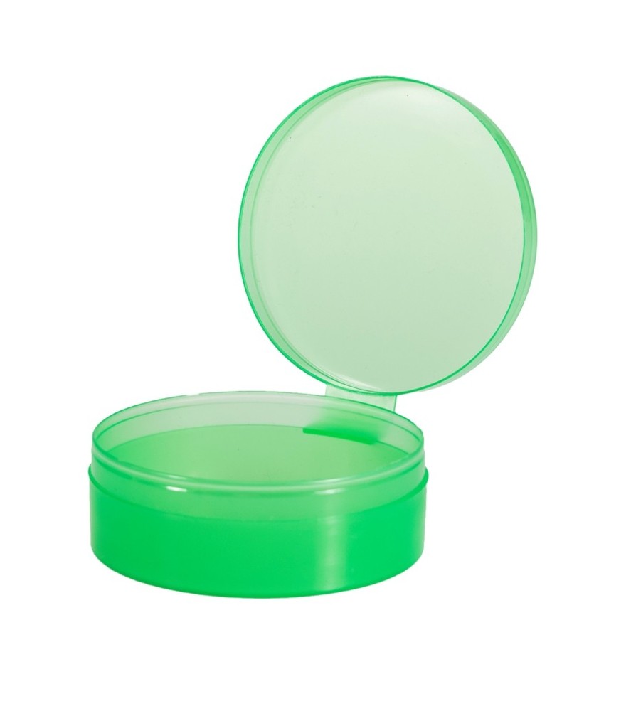 12 Count Green - Biodegradable Standard Plastic Storage Containers   #1634