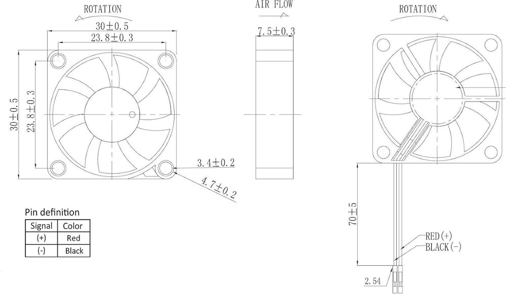 High-Speed Raspberry Pi Cooling Fan - 1-Pack, 30mm Brushless Official Accessory