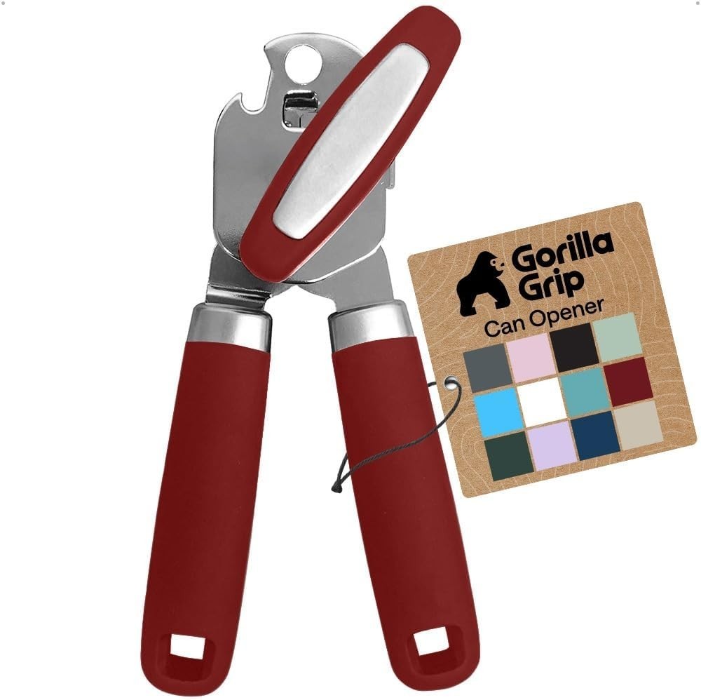 Rust Resistant Manual Can Opener with Smooth Cutting Edge - Ideal Kitchen Tool