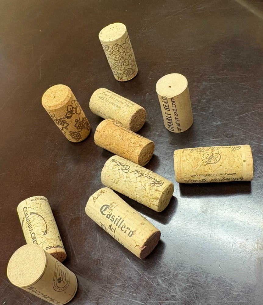 Used Wine Corks White and Red