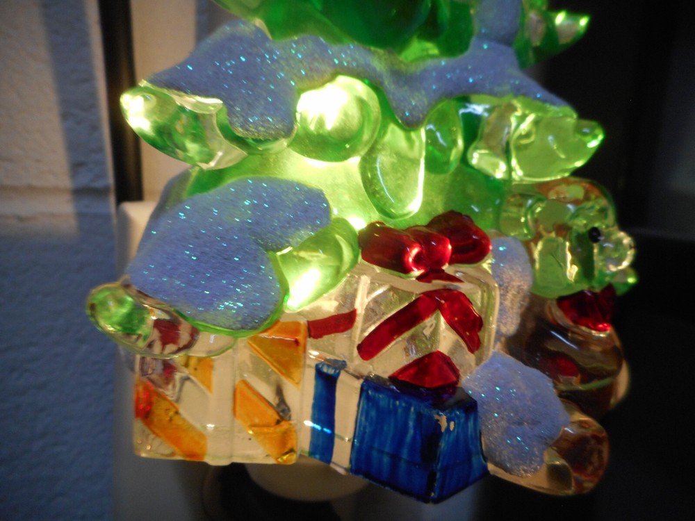 Night Light Christmas Tree Night Light Plug in Acrylic