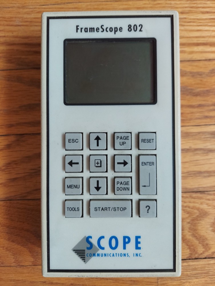 Scope Communications FrameScope 802 T1 Network Set Handheld Analyzer -Not Tested