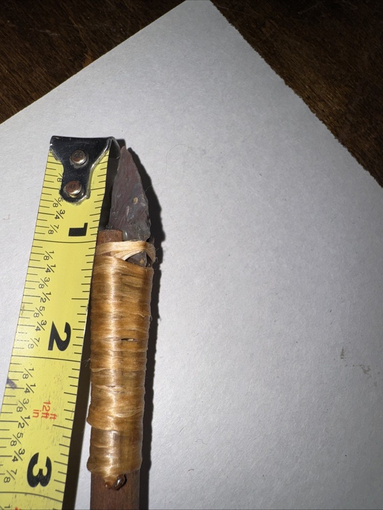 Antique Native American Feather Arrow Head Arrow 31”