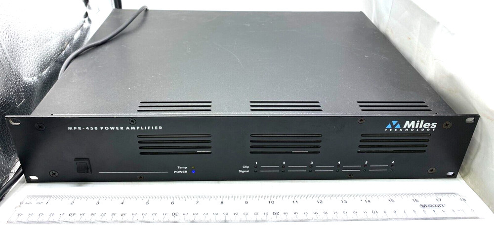 Miles Technology 6 Channel Power Amplifier MPR-450 Working