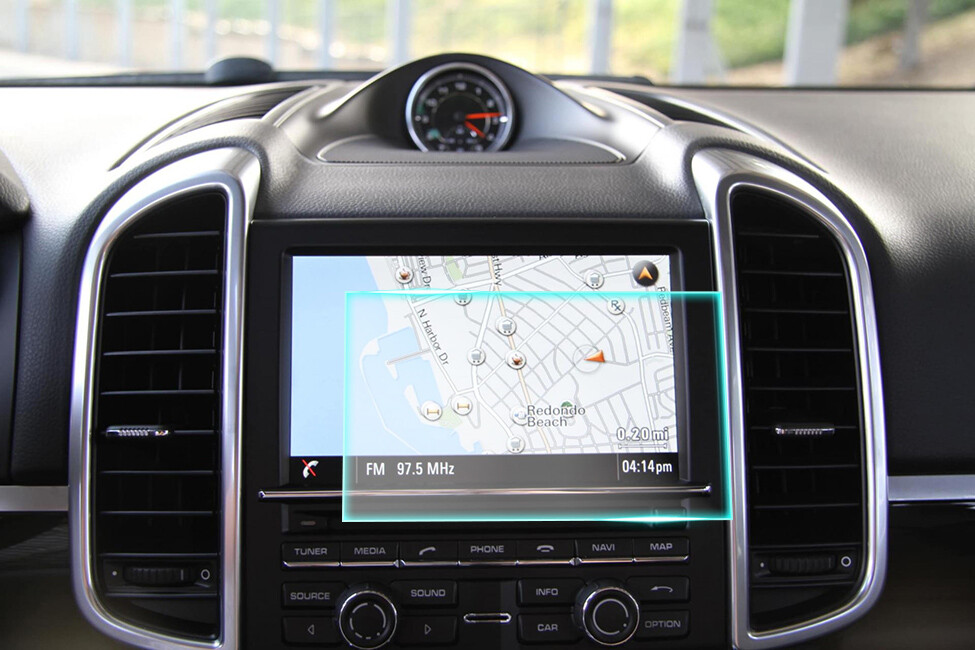 Crystal Clear Screen Protector for 2014 Porsche Cayenne Vehicle Navigation