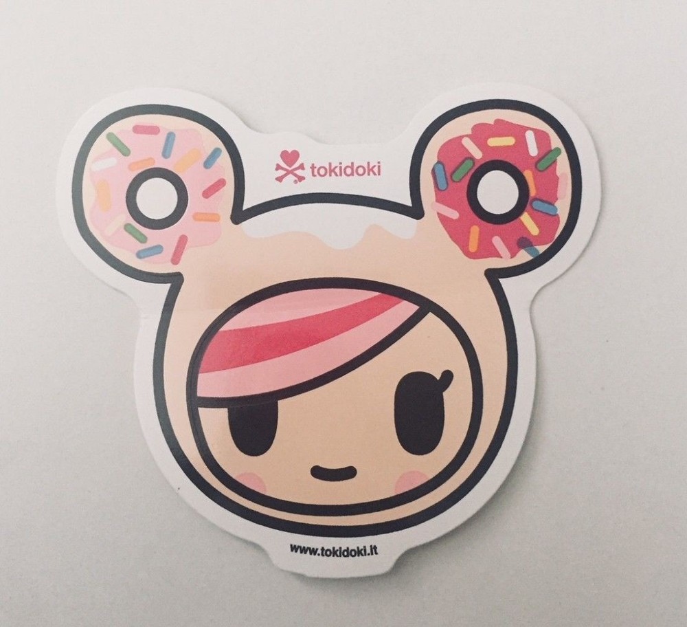 tokidoki sticker - Donutella Face