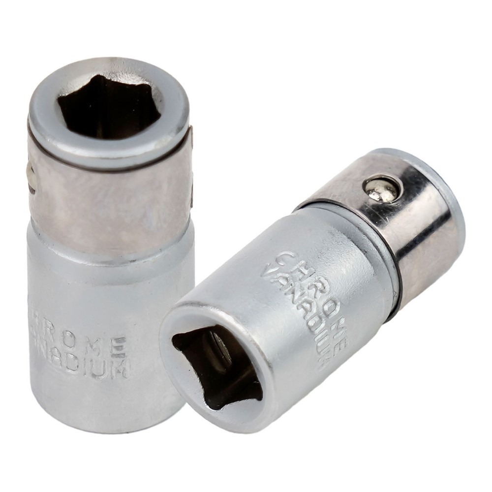 Socket Adapter 2PCS 14 Square Drive to 14 Hex Shank Screwdriver Bits Converter