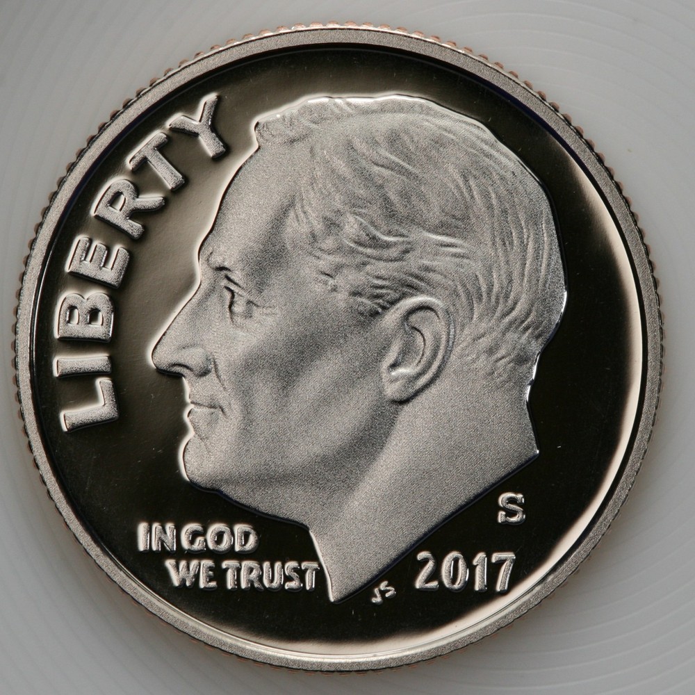 2017 S Gem DCam Proof Roosevelt Dime CN-Clad