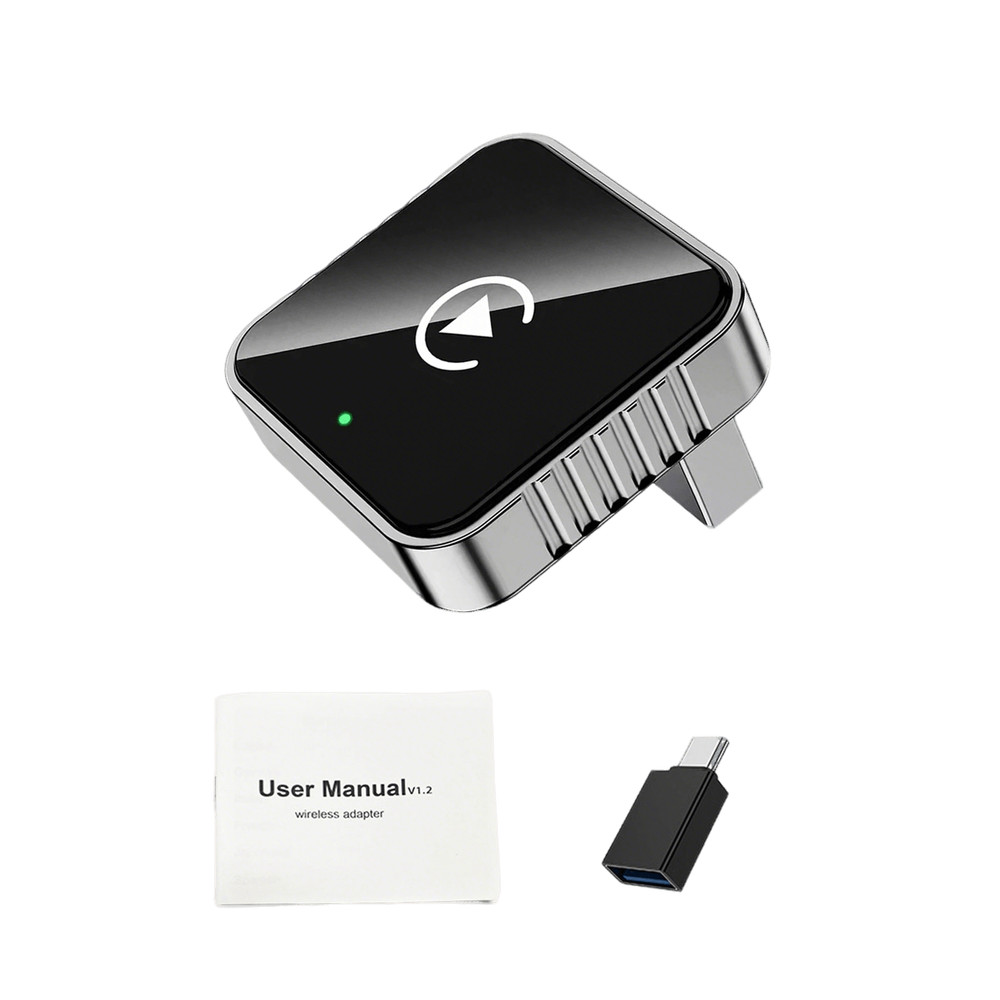 2-in-1 Wireless Carplay Android Auto Adapter Plug&play USB For Iphone Android l6