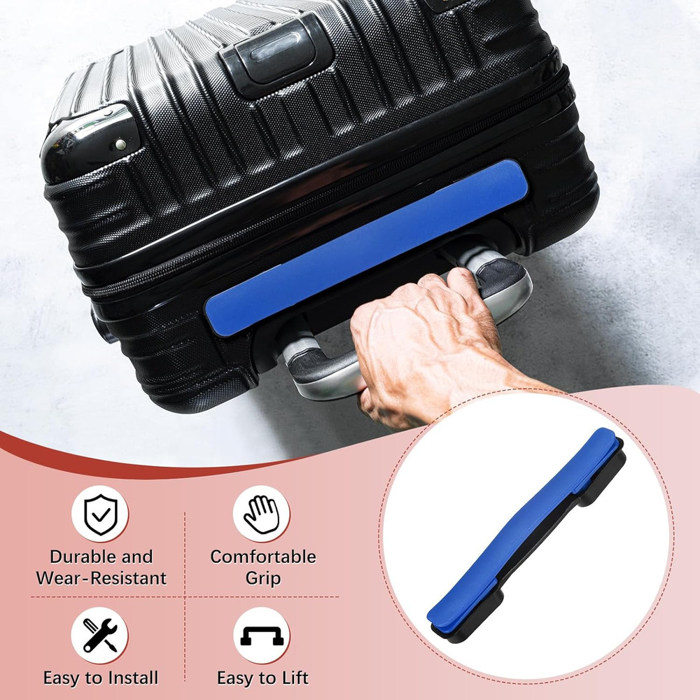 Luggage Replacement Handle [2PCS] -Plastic Handle Grip Carry Strap with Screws f