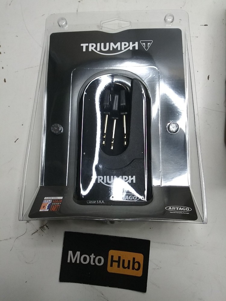 TRIUMPH MOTORCYCLE OEM DISC LOCK ORIGINAL ARTAGO X