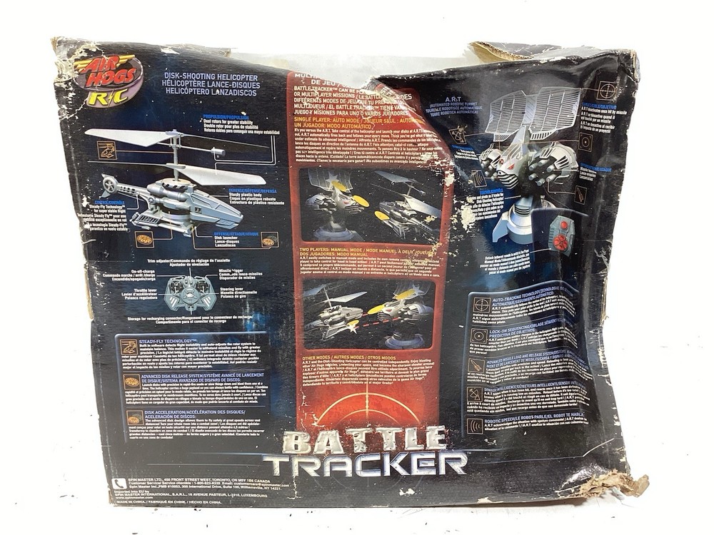 Spin Master R/C Air Hogs Battle Tracker Robot Helicopter Sealed Original Box