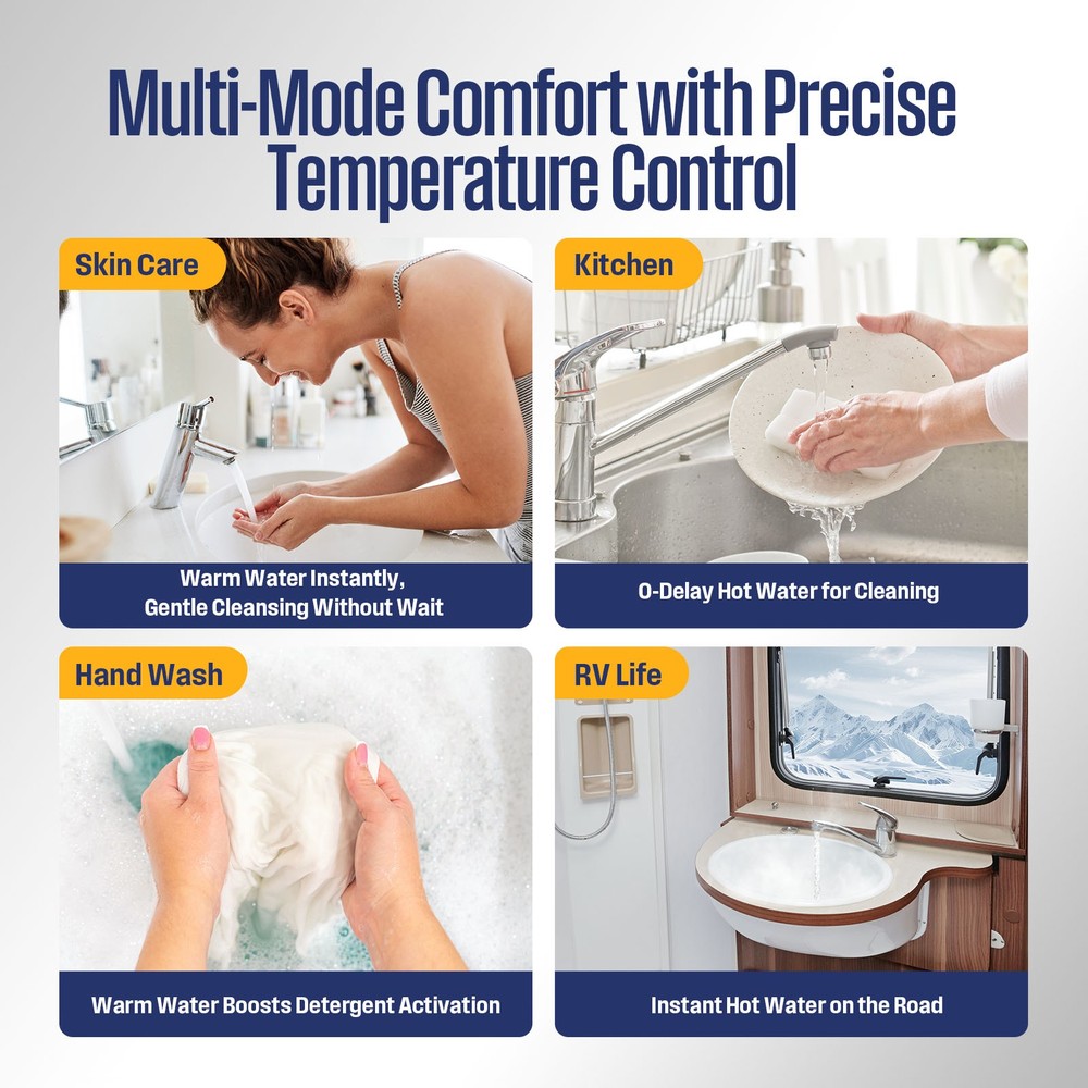 【90% NEW】4 Gallon Electric Mini-Tank Hot Water Heater Compact Point of Use