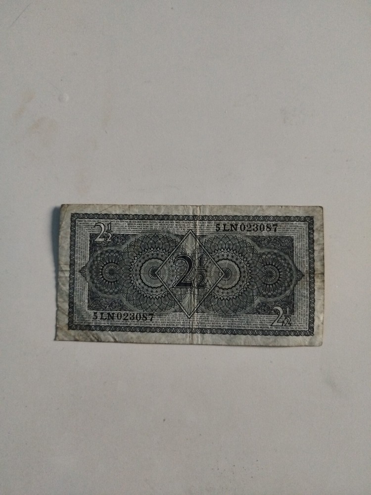 Netherlands Banknote Two And Half Gulden 1949