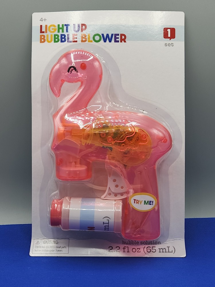 Flamingo, Motorized Light Up Bubble Blower, Buy More Than One and Save