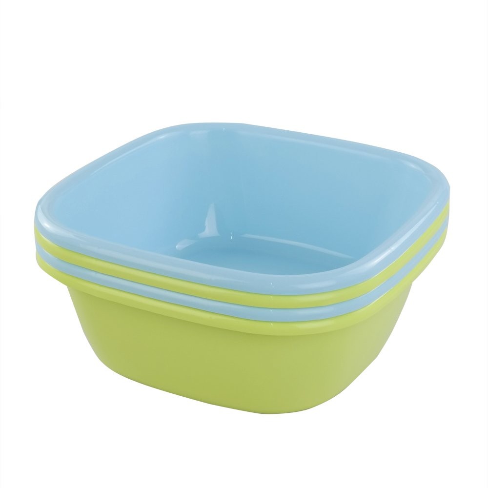 8 Quart Plastic Small Wash Basins 4pack