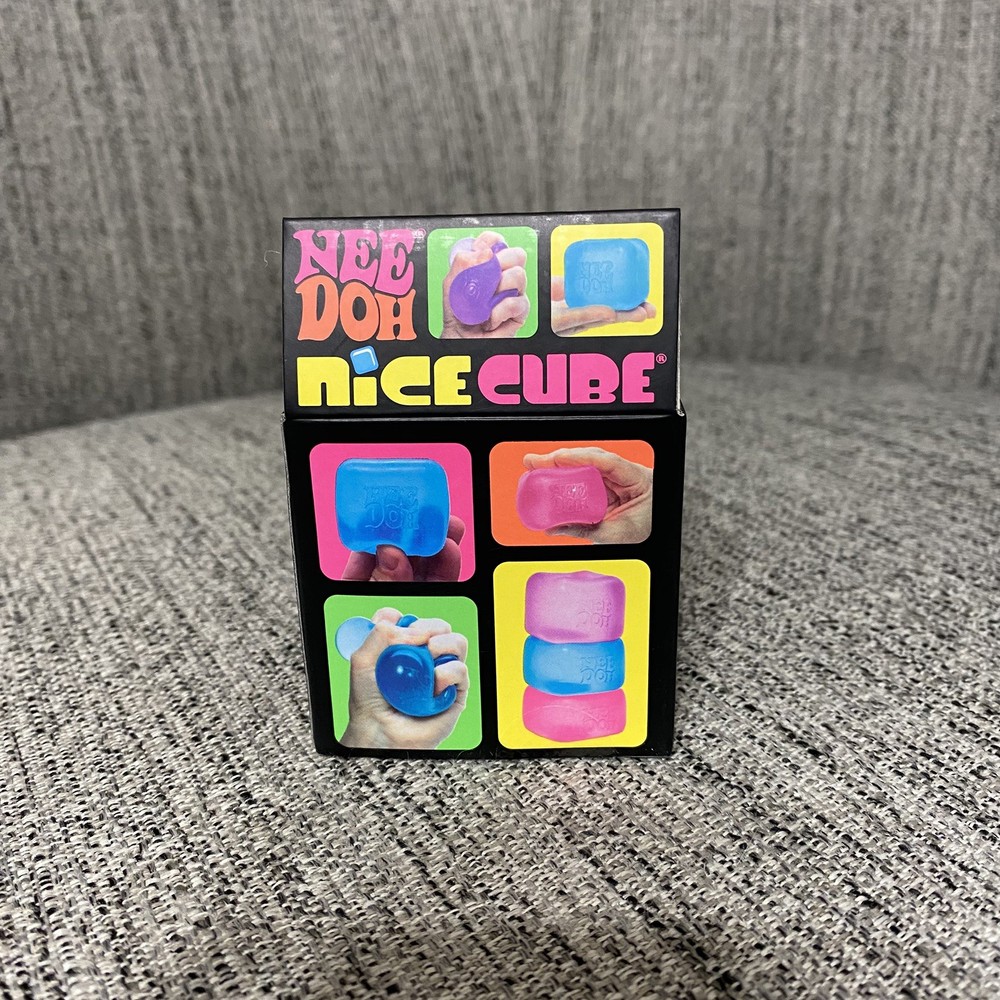 NEW Nee Doh Nice Cube Super Solid Squish Toy PINK NEW