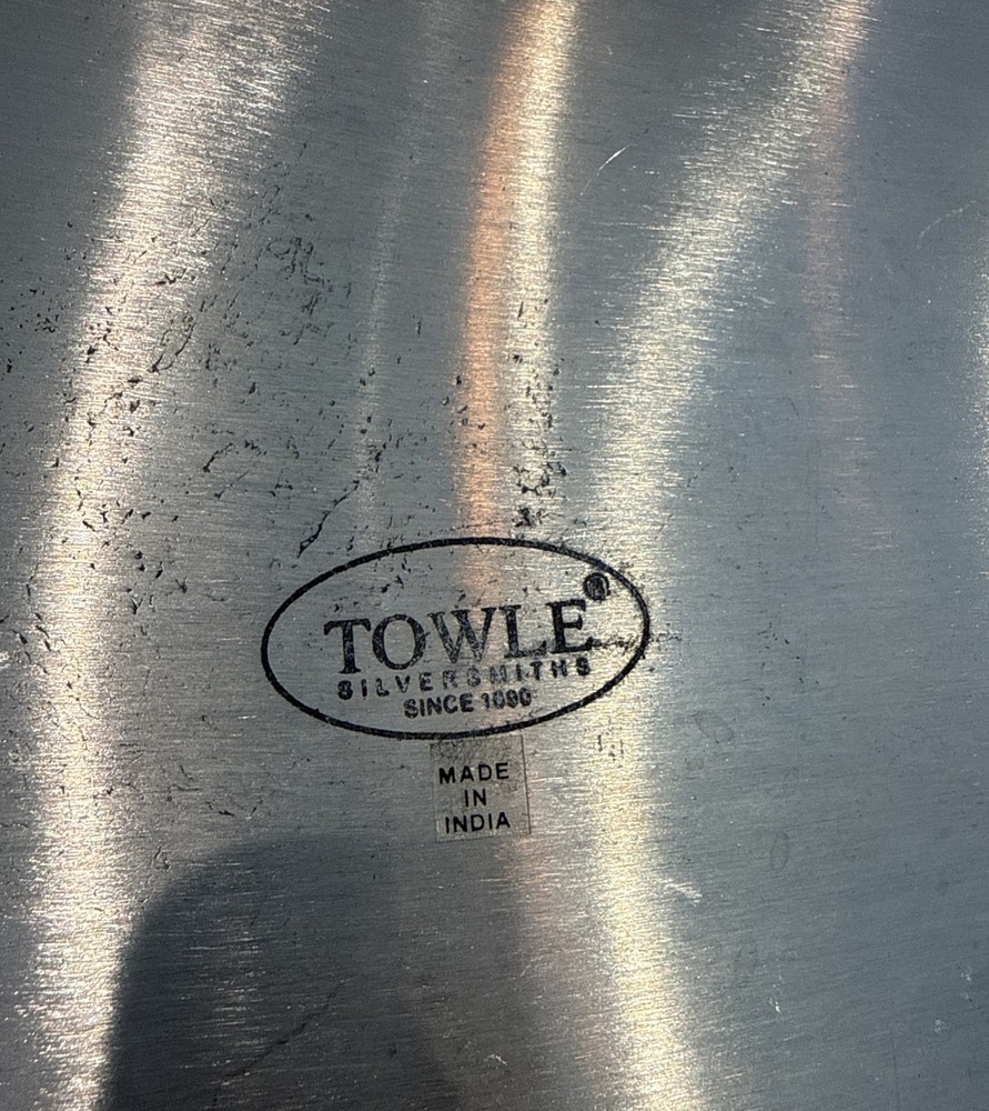 Towel Silver Bow And Dish Set - Black/White