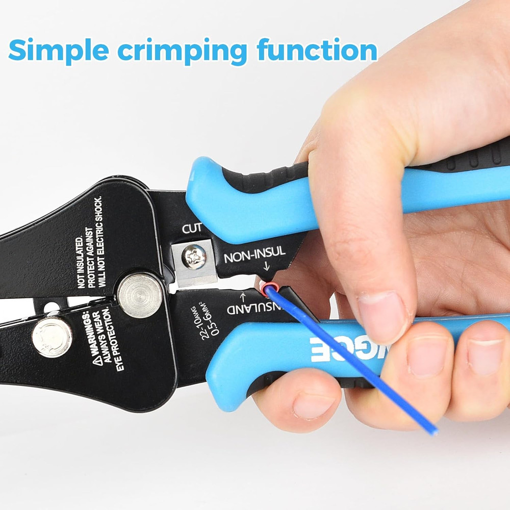 Automatic Heavy Duty Wire Stripper/Wire Cutter, 3 in 1 Adjustable Wire Stripper