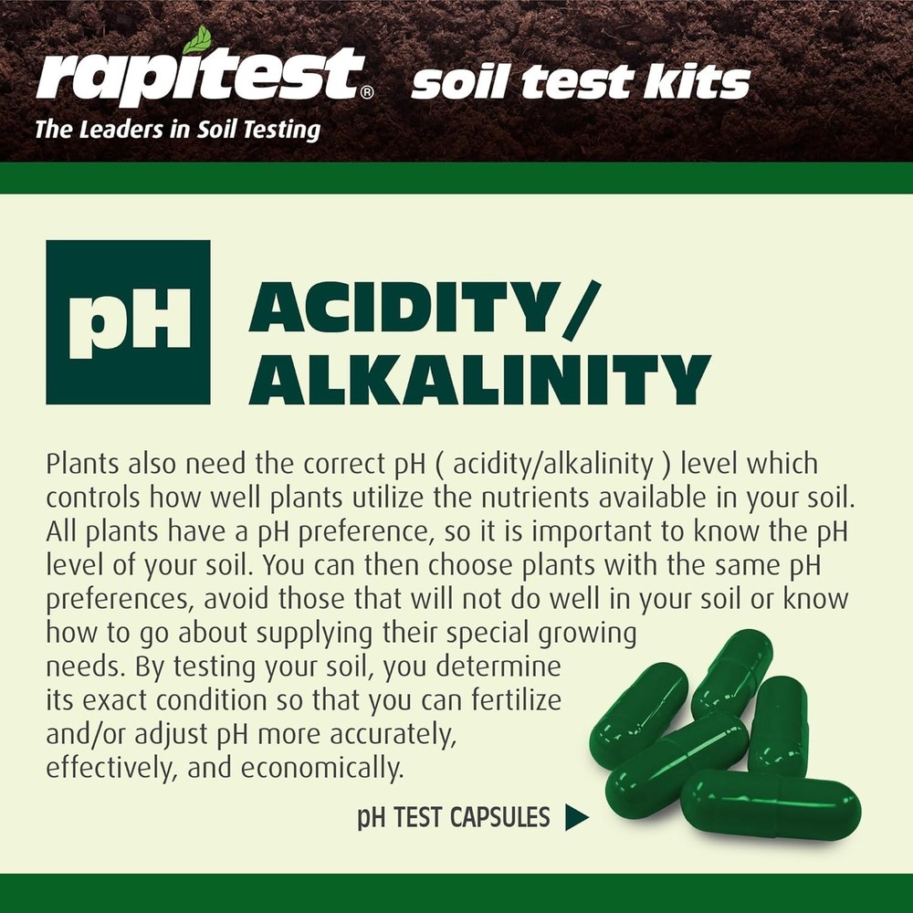 Complete Soil Testing Kit for pH and Nutrients, Great for Beginners and Experts