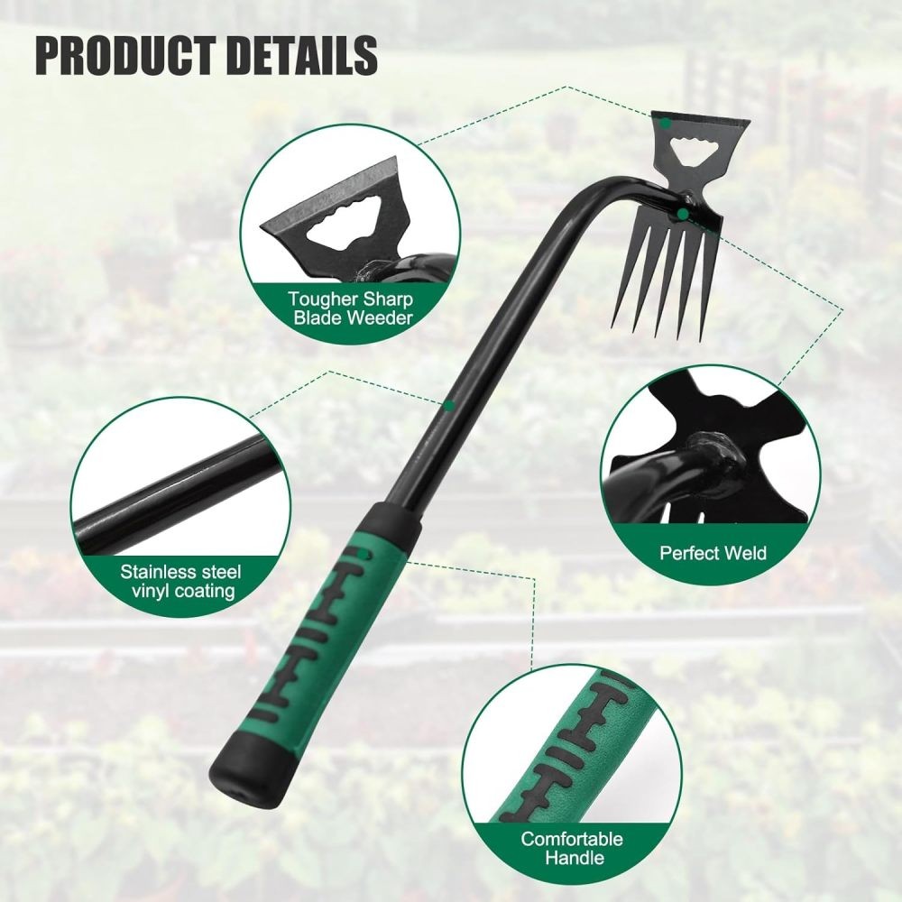 5/6/11 Teeth Weed Puller Tool Set Garden Hand Weeder Tools Manual Weed Remover