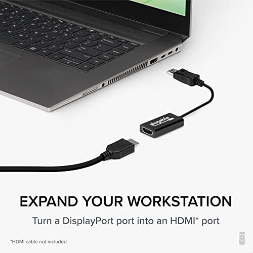 Plugable Active DisplayPort to HDMI Adapter - Connect Any DisplayPort-Enabled PC