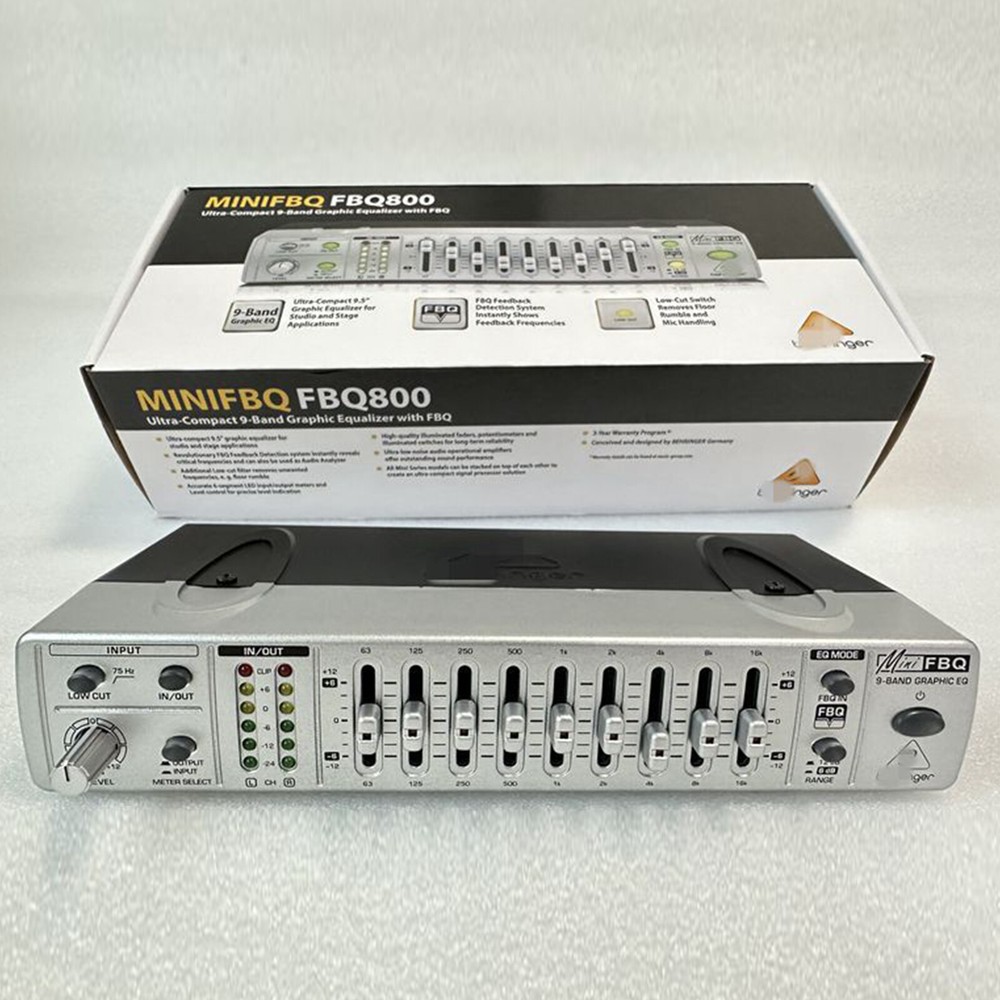 Graphic EQ Equalizer Suppressor Equalizer Processor FBQ800 Ultra-compact 9-Band