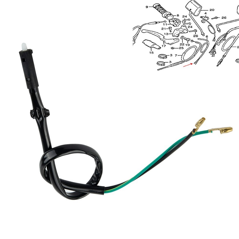 Drum-type Single Motorcycle Disc Front Brake Line Brake Light Switch