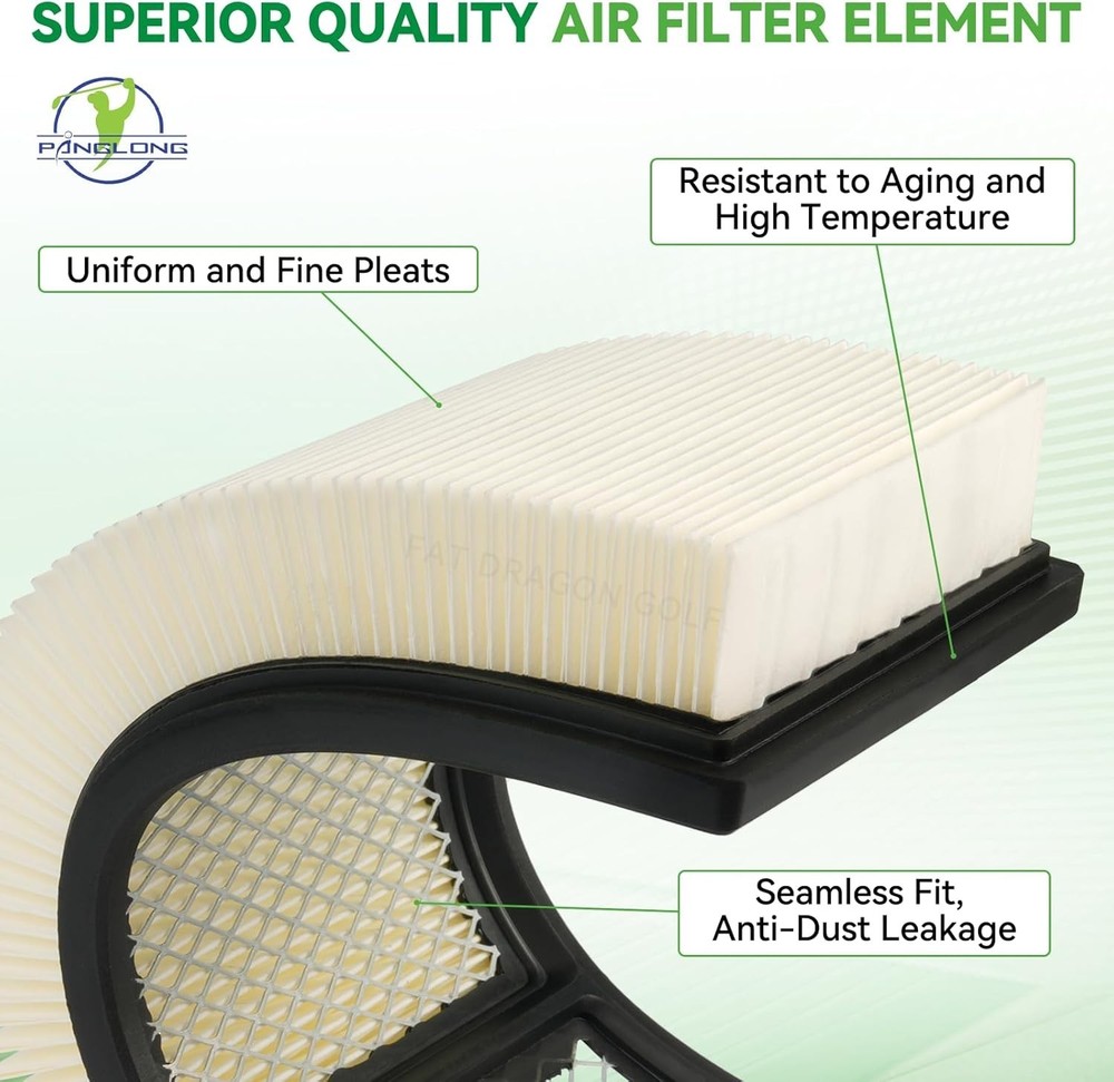 EZGO Air Box Filter Assembly, Include Air Filter Element, Filter Cover andEZGO A